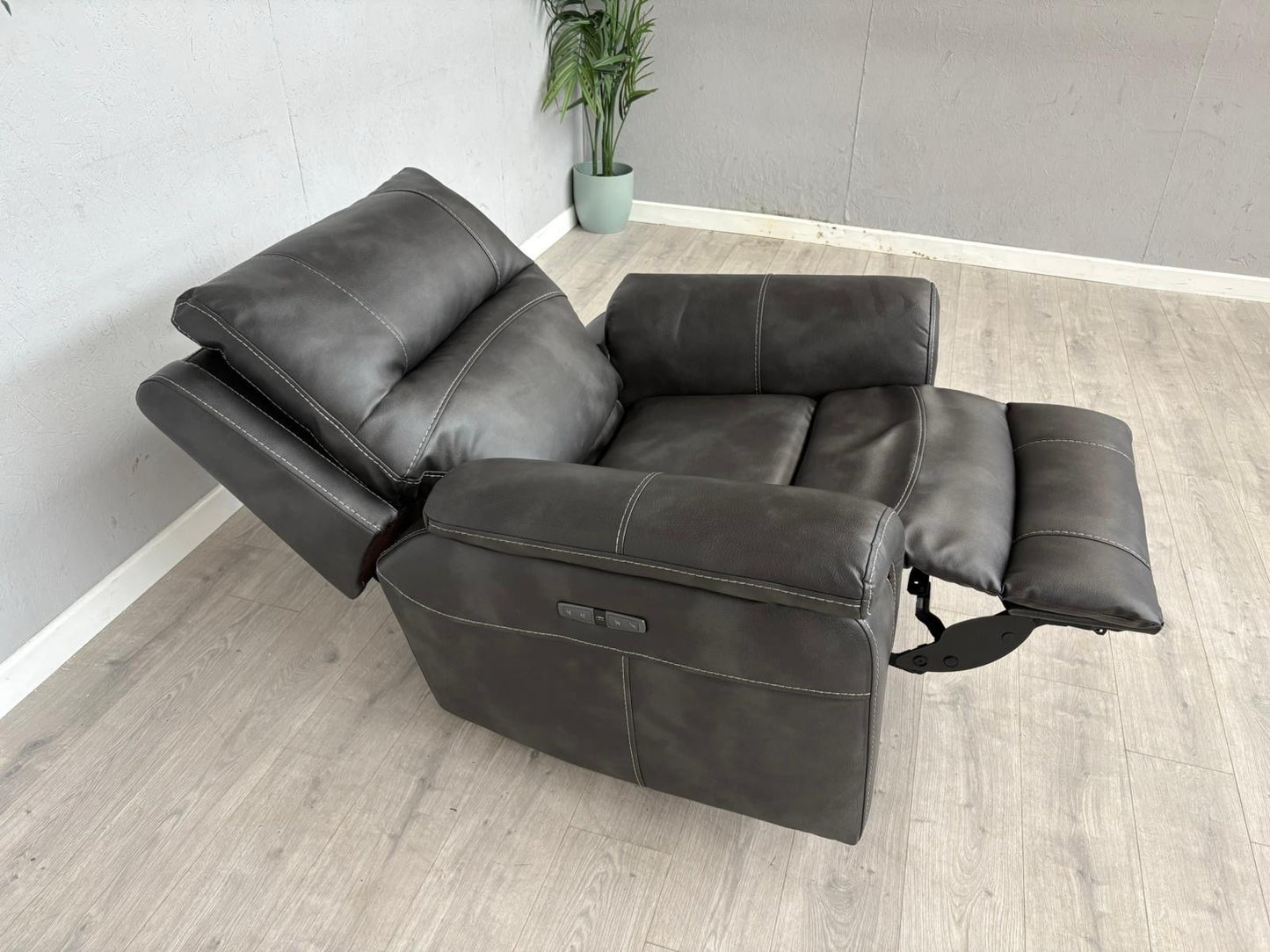 DFS Evander Faux Leather Power Recliner Armchair - RRP £899