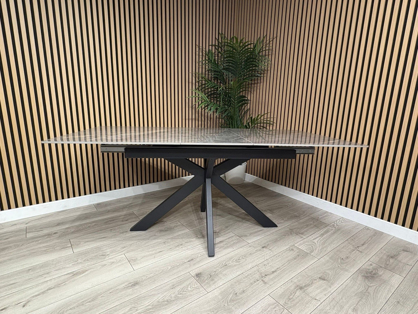 NEXT Sample - CRETE Marble Effect Extendable Dining Table  - RRP £899