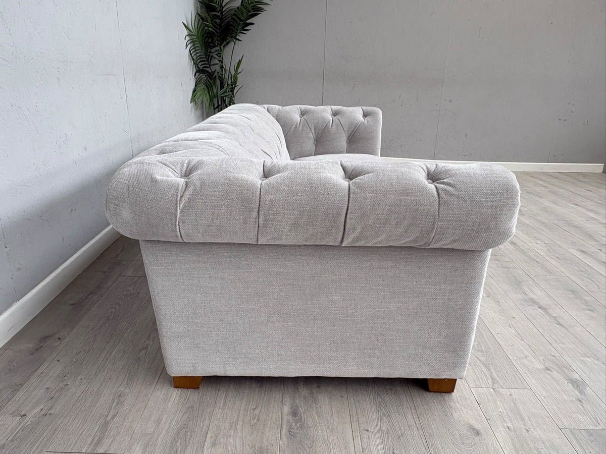 DFS Holbrook Chesterfield Fabric 3 Seater Sofa RRP £699