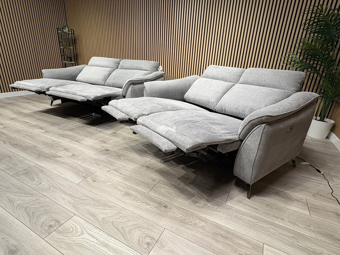 Vicenza Fabric Power Recliner 3 + 2 Seater Sofa Set - RRP £3599