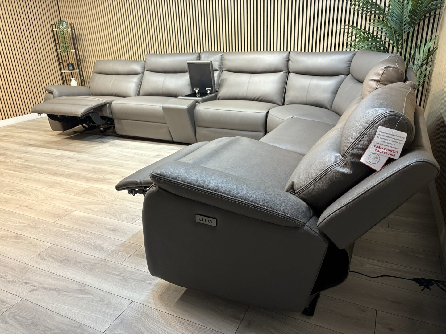 ScS - MAVERICK Fabric XL Modular 3 Corner 2 Sofa, Power Recliners - RRP £3,999