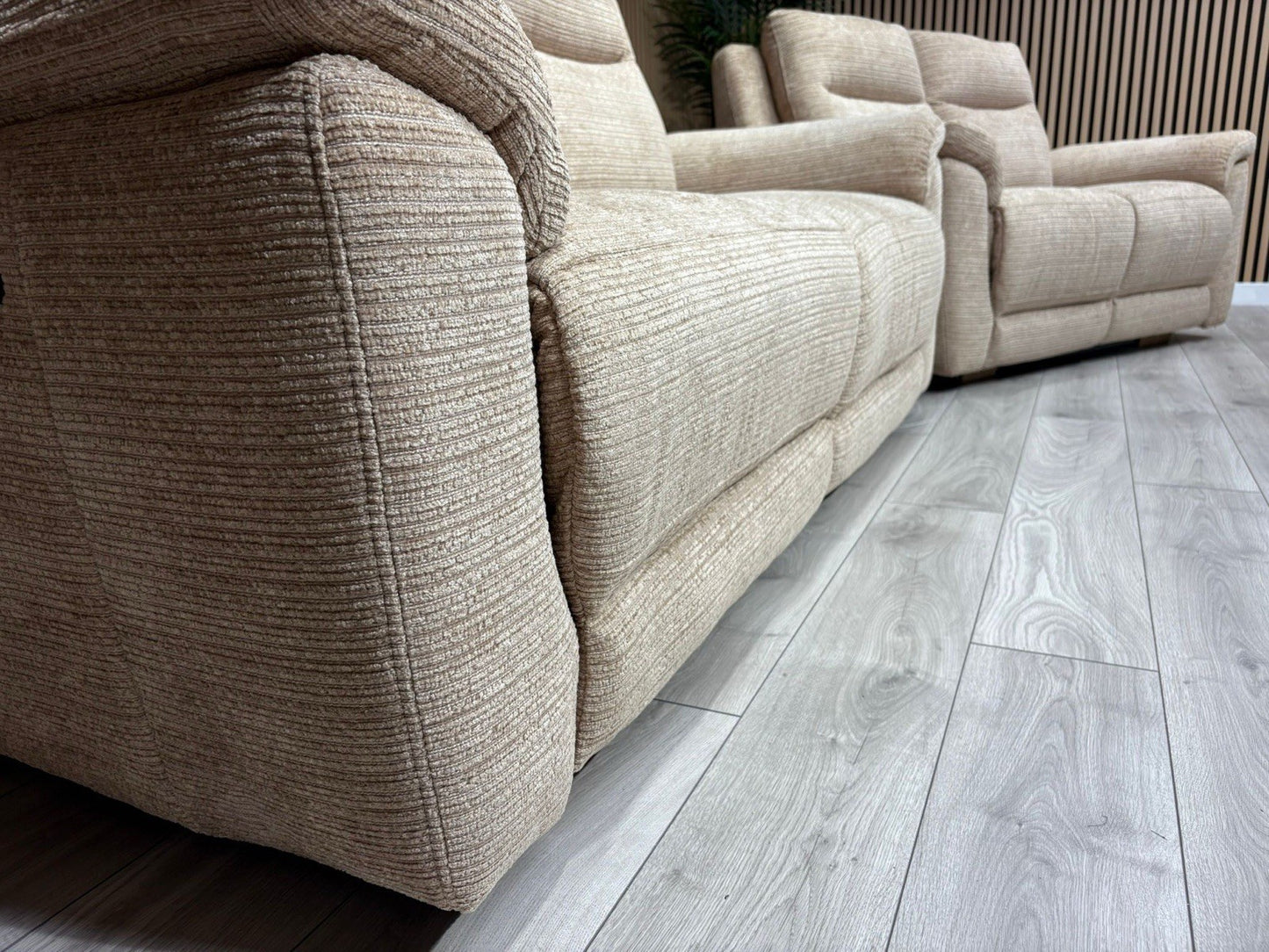 DFS NAVONA 3 Seater + 2 Seater Fabric Sofa Set, Power Recliners - RRP £3,298