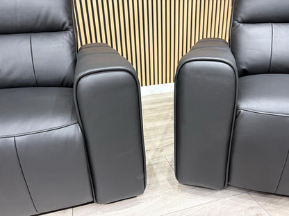 DFS Sample Bellagio Leather 3 Seater + 2 Seater Sofa Set, Power Recliners RRP: £3840