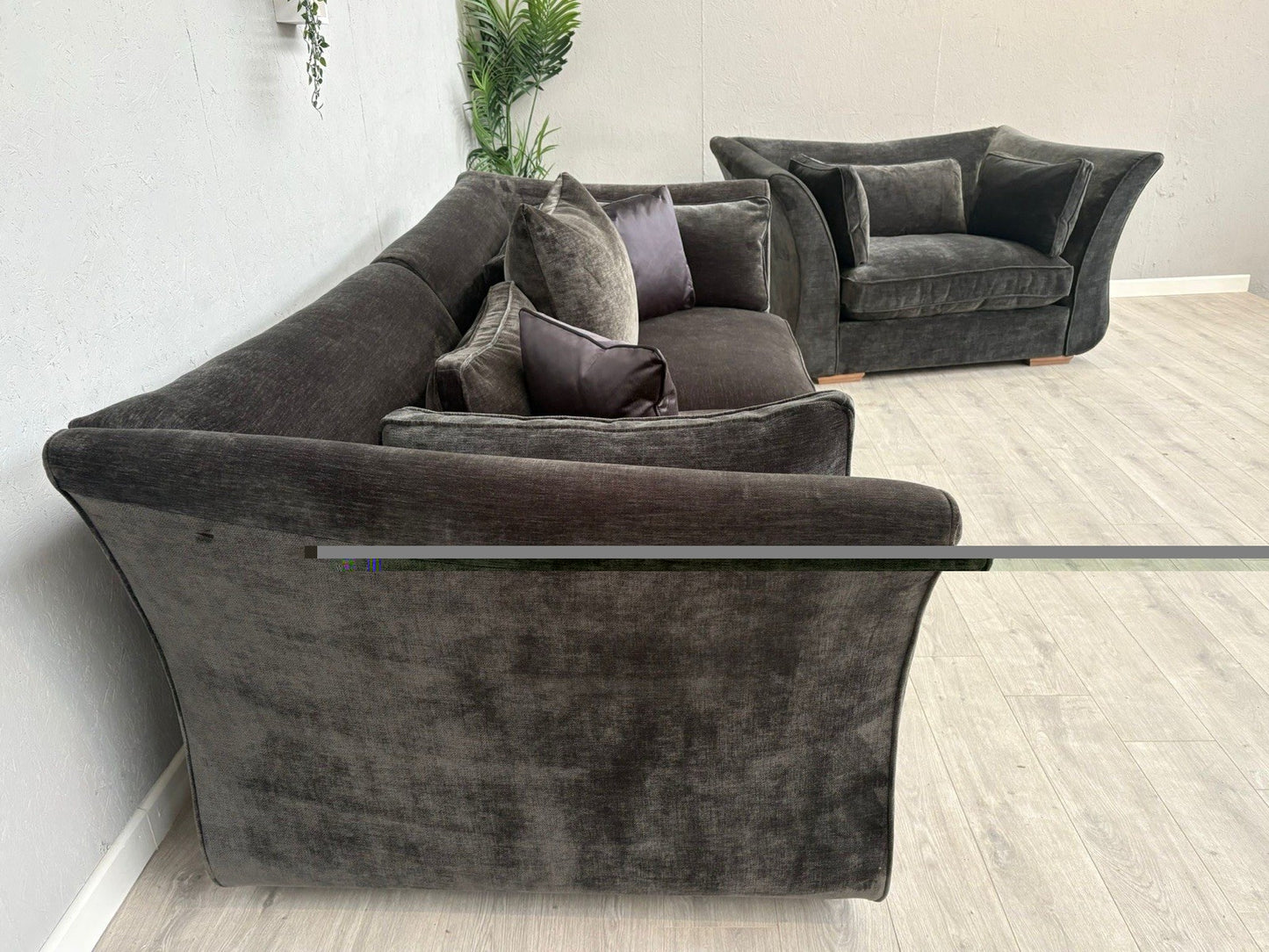 Sofology Westbridge OPERA Fabric Large 4 Seater Sofa + Snuggler Chair, RRP £4598