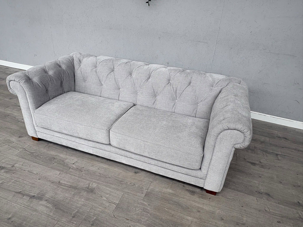 DFS Holbrook Chesterfield Fabric 3 Seater Sofa RRP £699
