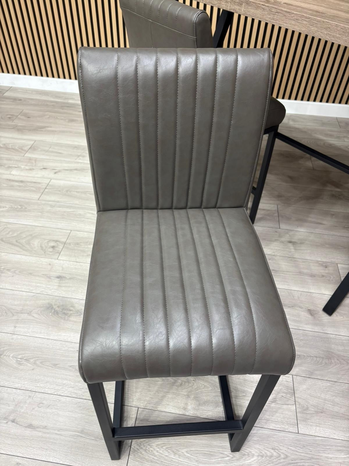 NEXT Sample - RIGA Industrial leather Bar Stools