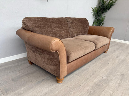 Alexander & James 3 Seater Fabric/Leather Sofa RRP: £2000