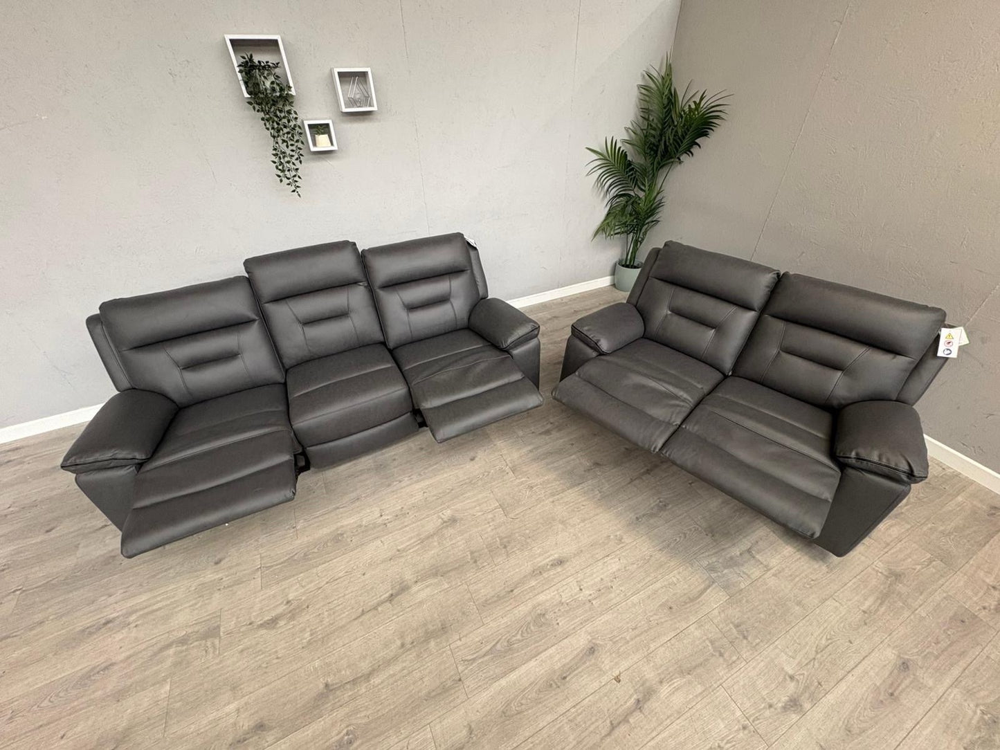 DFS New Braylan 3 Seater + 2 Seater Fabric Manual Recliner Sofa Set - RRP £1778