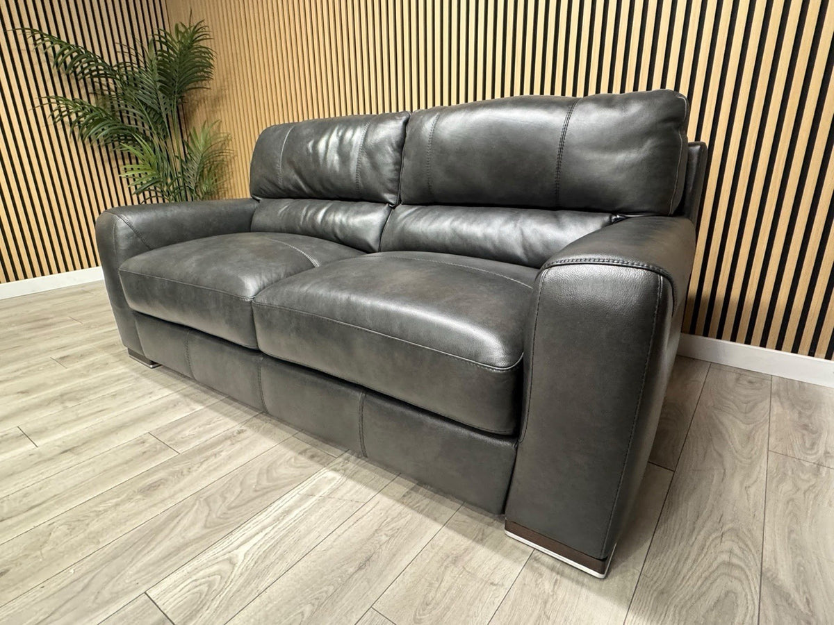 ScS Sisi Italia LUCCA Leather 2 x 3 Seater Sofa Set - RRP £4498