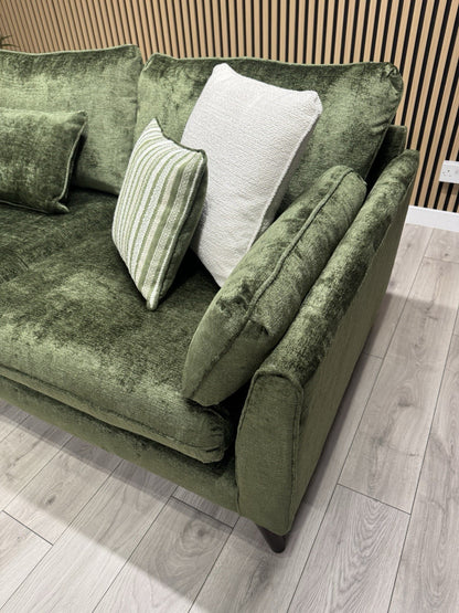 Very Home Sanremo Fabric Corner Group Sofa ( 2c2 )  Olive RRP £3199