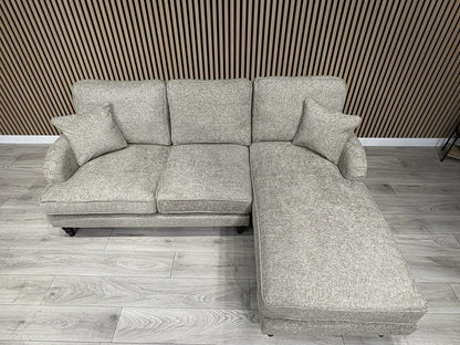 Laura Ashley LYNDEN Style Fabric 3 Seater RHF Chaise Corner Sofa - RRP £2625