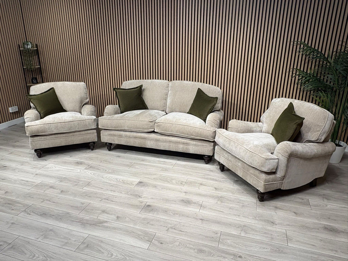Laura Ashley HERITAGE Style Fabric 2 Seater Sofa + 2x Armchairs Set - RRP £3725