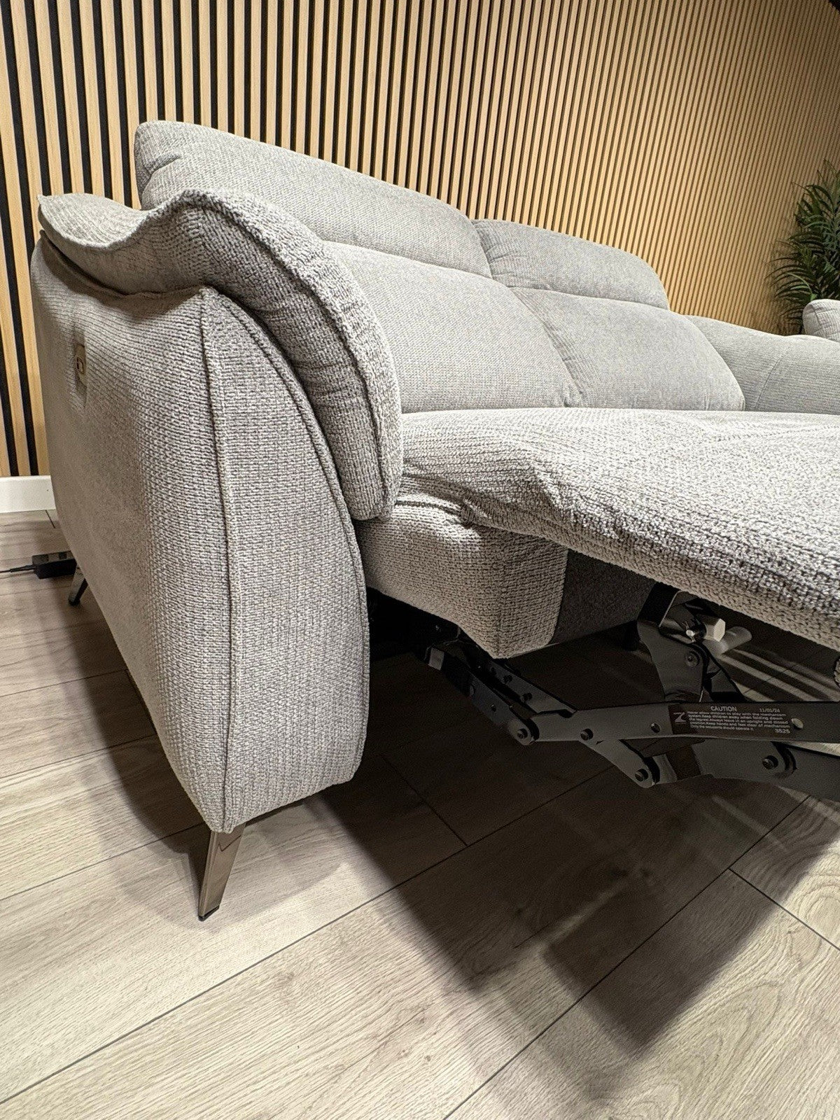 Vicenza Fabric Power Recliner 3 + 2 Seater Sofa Set - RRP £3599