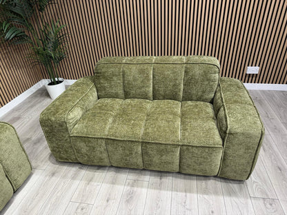 PARIS Fabric 3 Seater + 2 Seater Sofa Set, Olive - RRP £2,578
