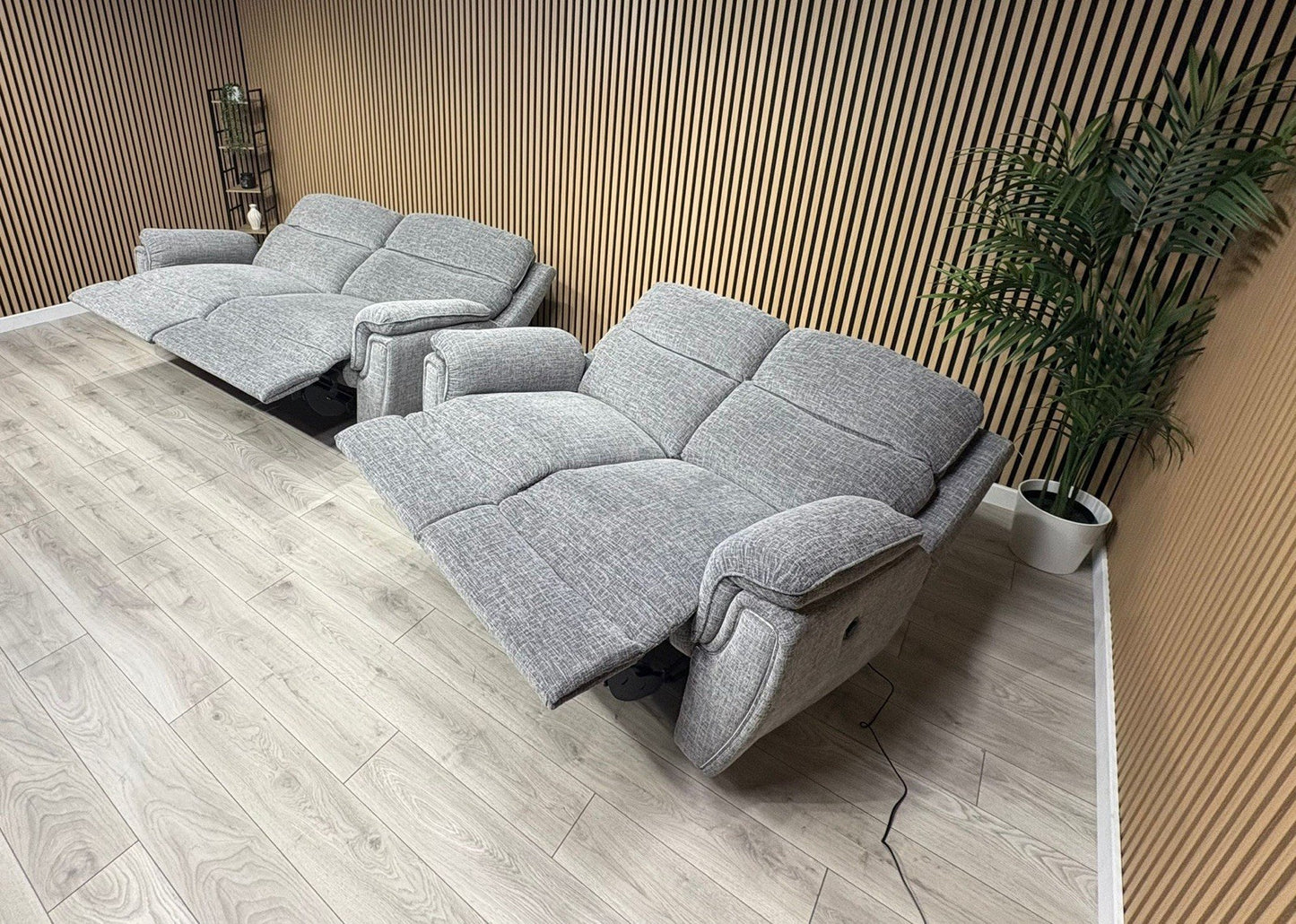SCS Ashton Fabric Power Recliner 3 + 2 Seater Sofa Set - RRP £2998