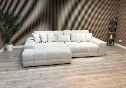 EVE CLOUD Large Fabric 3 Seater LHF/RHF Chaise Corner Sofa - RRP £2,299
