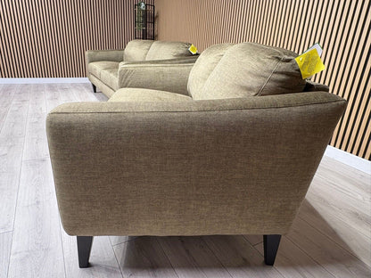 John Lewis BAILEY Style Fabric 3 Seater + 2 Seater Sofa Set, Olive - RRP £2,978