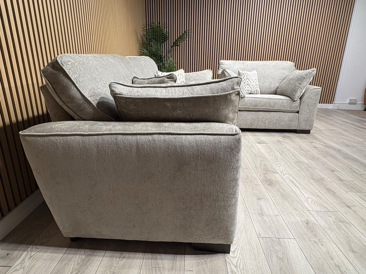 NEXT Stamford Style Fabric 3 Seater Sofa + Love Chair Set - RRP £2250