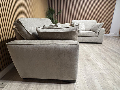 NEXT Stamford Style Fabric 3 Seater Sofa + Love Chair Set - RRP £2250