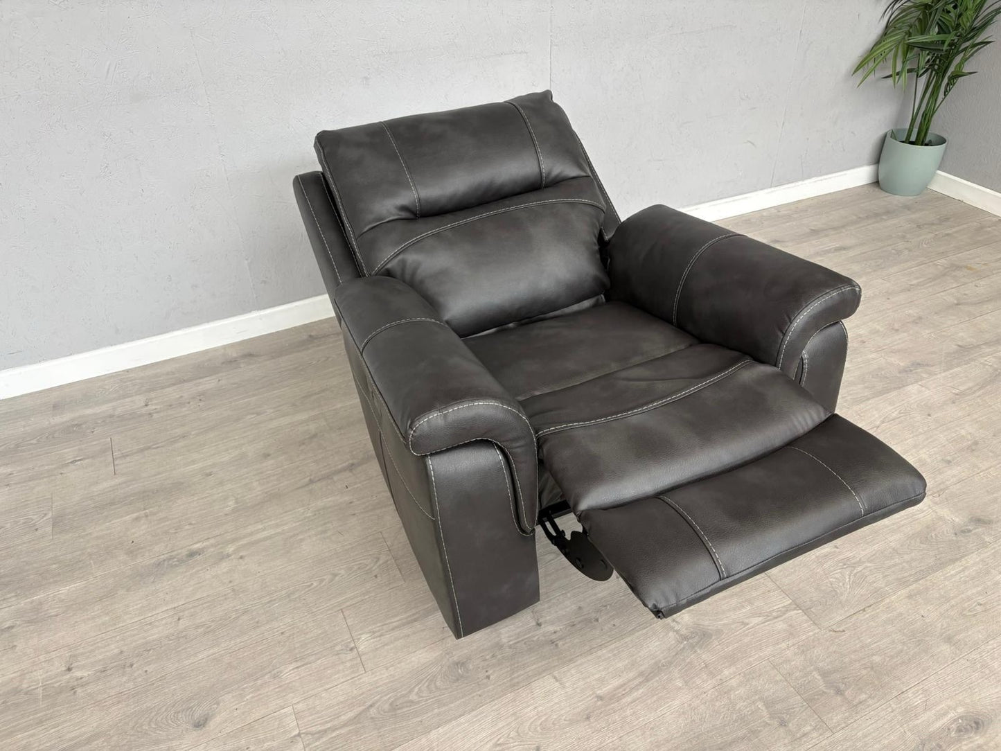 DFS Evander Faux Leather Power Recliner Armchair - RRP £899