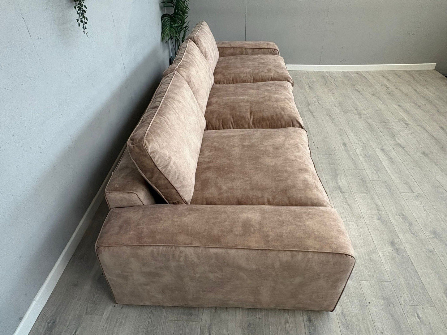 Westbridge SASHA / Sofology CAVALLI Style Grand Extra Large Fabric Sofa, Mink