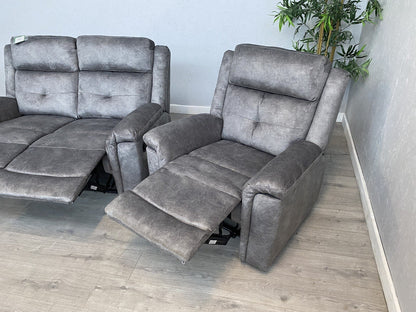 DFS - CASIMIR Style Fabric 2 Seater Sofa + 2 x Armchairs, Recliners - RRP £2,297