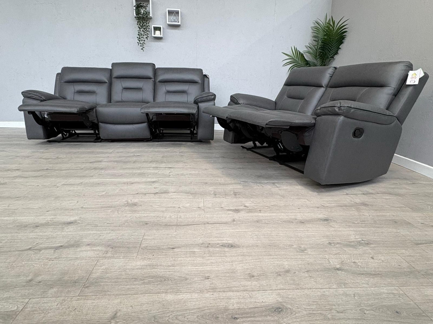 DFS New Braylan 3 Seater + 2 Seater Fabric Manual Recliner Sofa Set - RRP £1778