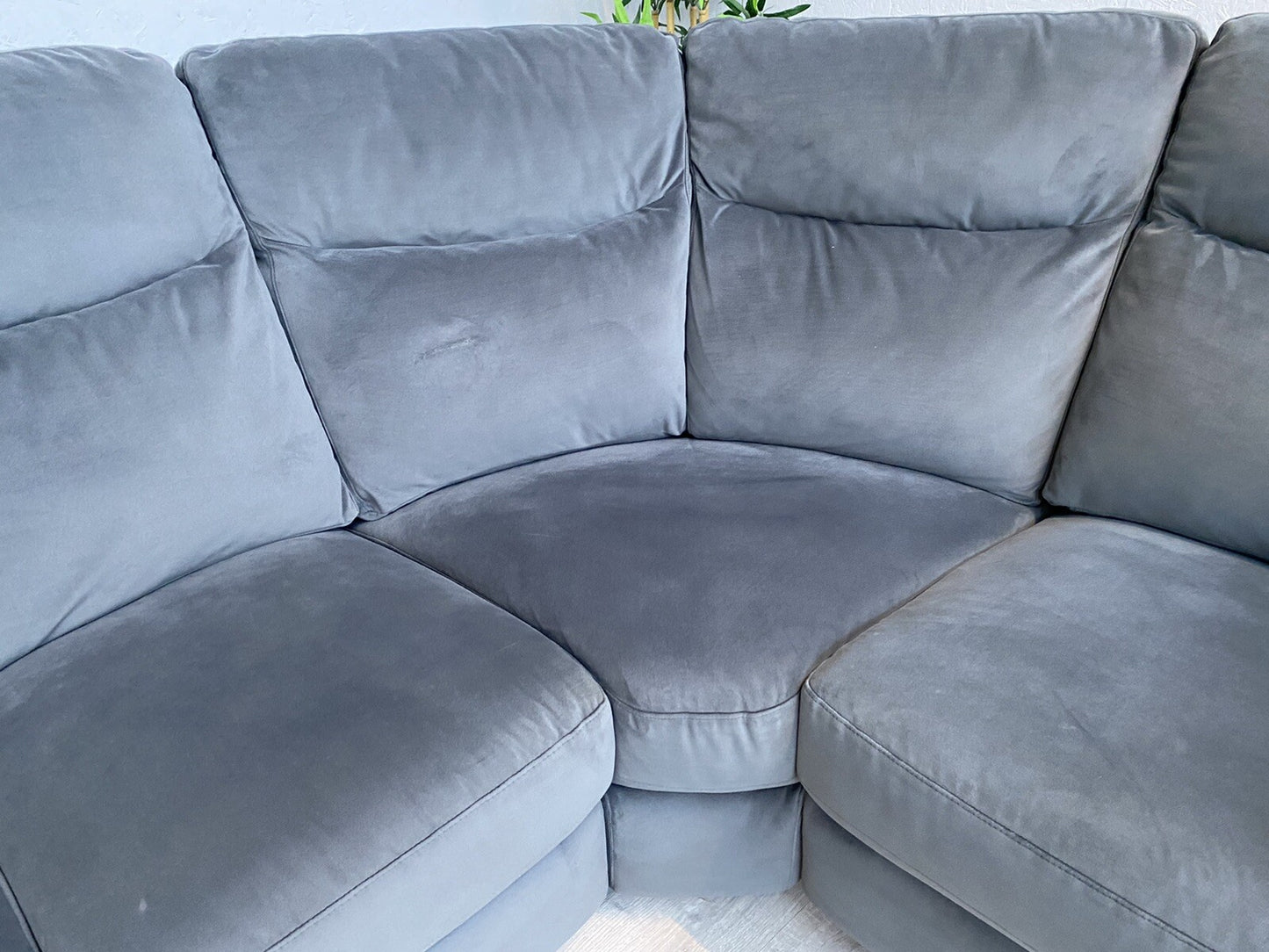 Furniture Village LILLE Fabric Compact Corner Sofa, Power Recliner - RRP £1,895