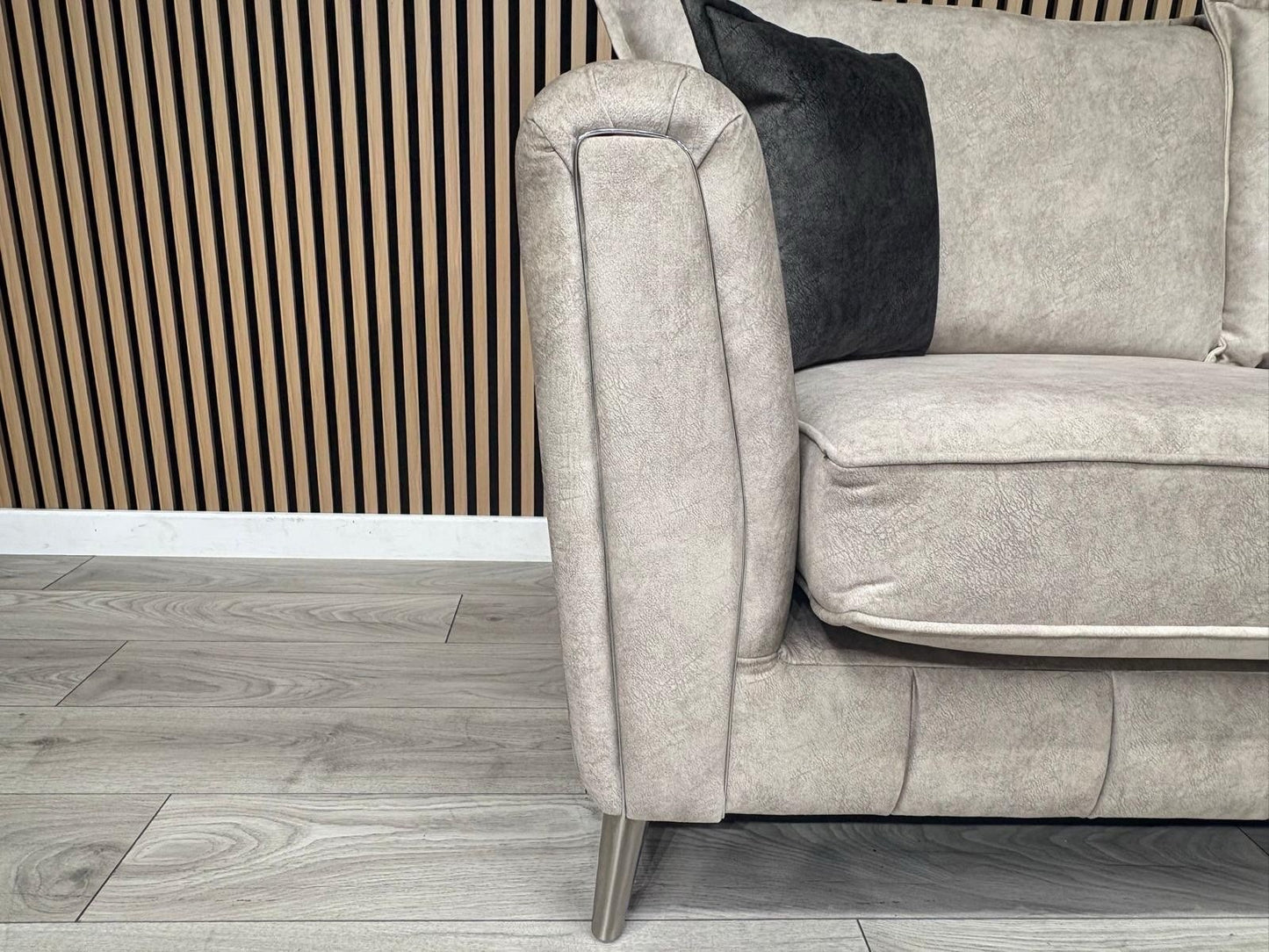 DFS - Cherished Style 3 + 2 Seater Sofa Set, Formal Back, Oatmeal - RRP £2,598