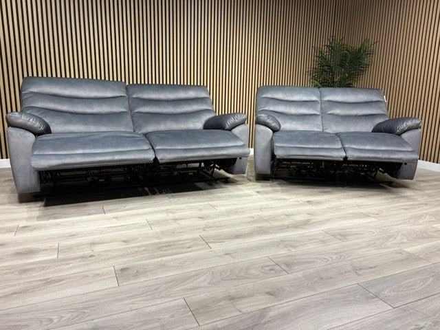 DFS Toledo Fabric 3+2 Seater Power Sofa Set RRP £2598