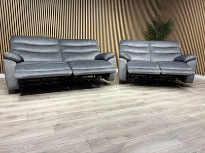 DFS Toledo Fabric 3+2 Seater Power Sofa Set RRP £2598
