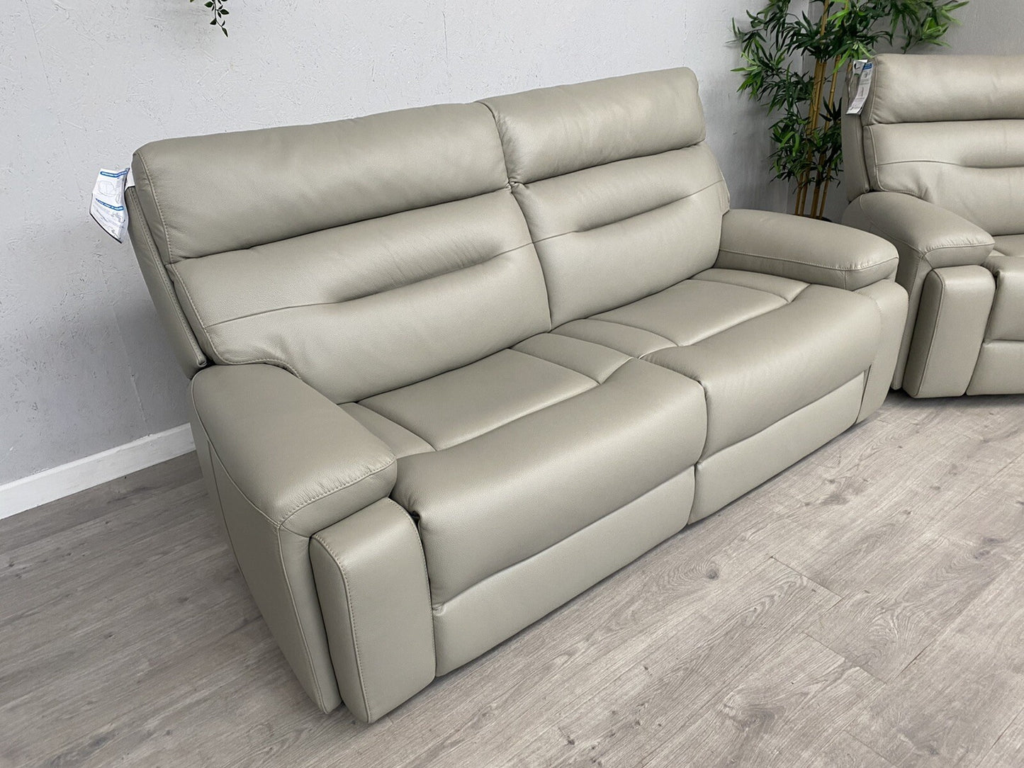 Furniture Village CINEMAX Leather 3 Seater Sofa + Armchair - RRP £2,890