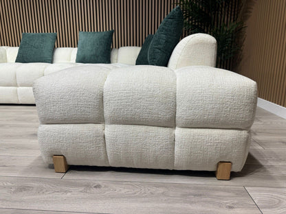 GENOA Large Fabric RHF/LHF Open End Chaise Corner Sofa - RRP £2,499