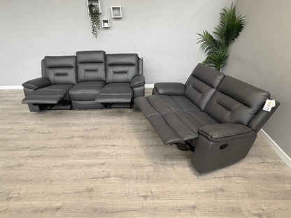 DFS New Braylan 3 Seater + 2 Seater Fabric Manual Recliner Sofa Set - RRP £1778