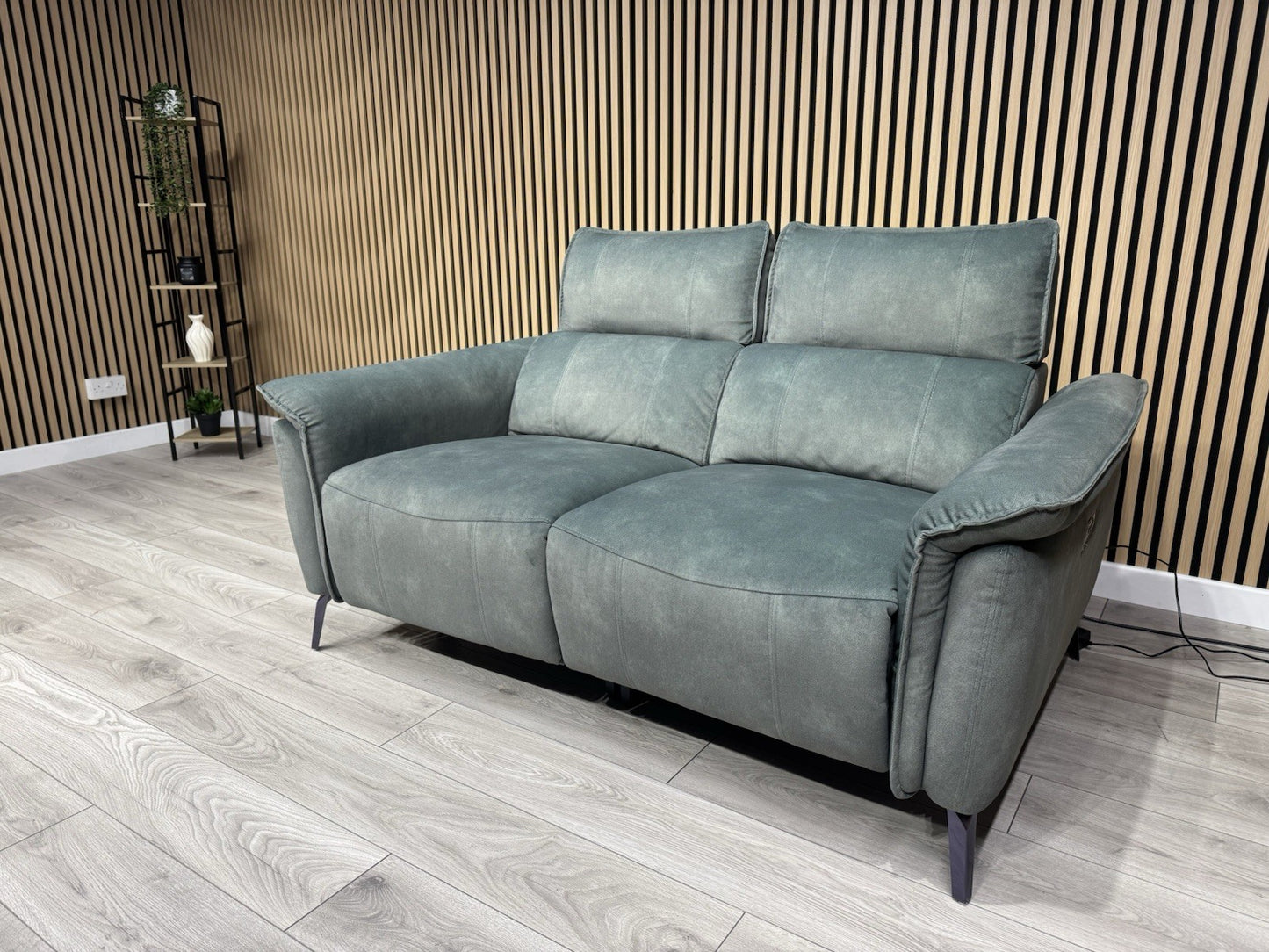 Furniture Village JUDE Fabric 2 Seater Power Recliner Sofa, Fern - RRP £1,895