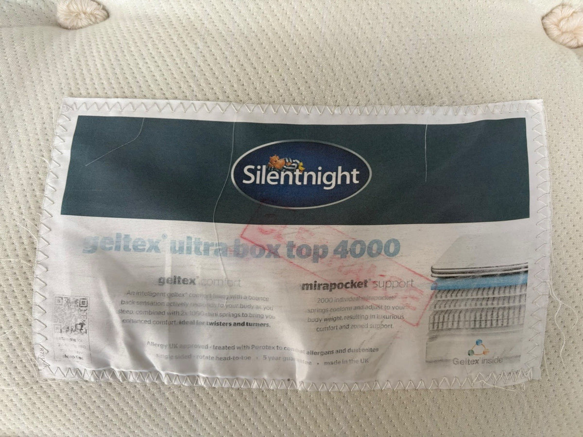 Silentnight Geltex Ultra 4000 Box Top 5ft Kingsize Mattress, Medium - RRP £1399