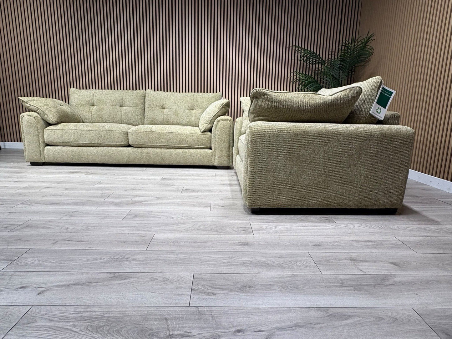 Davina Fabric Large 3 Seater Sofa + Love Chair Set - RRP £2698