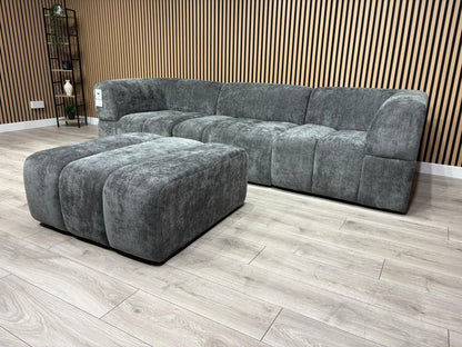 Taskers KIRWIN Large Fabric 3 Seater Sofa + Footstool - RRP £2,999