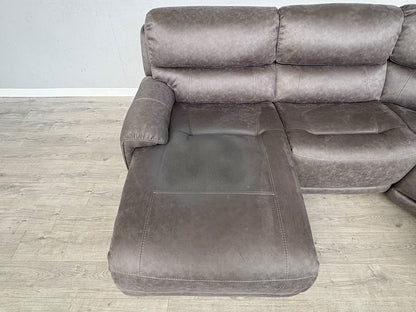 F.V LINK Fabric Corner Chaise Power Sofa, READ DESCRIPTION - RRP £2795