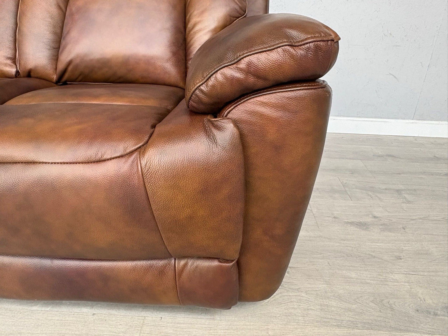 DFS Bravado Leather 3 Seater Sofa, Power Recliners, Fold Down Table - RRP £1,999