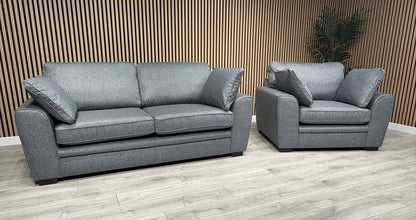 NEXT Stamford Style Fabric 3 Seater Sofa + Armchair Set - RRP £2,499