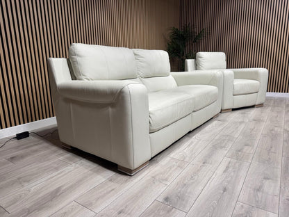ScS Sisi Italia LUCCA Leather Power Recliner Sofa + Armchair Set - RRP £4298