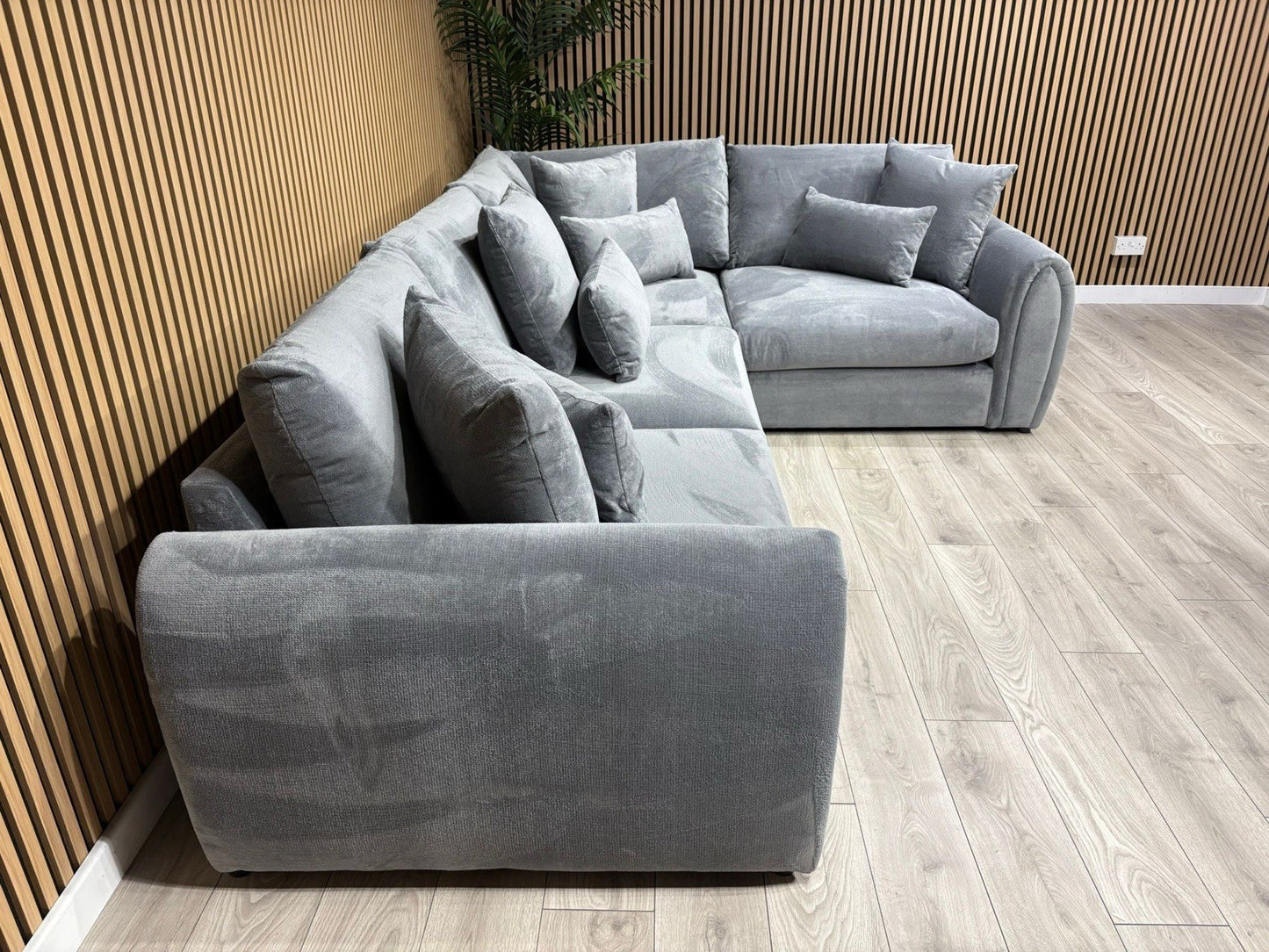 Sofology MARBLE ARCH Style Fabric RHF Corner Sofa, Grey - RRP £3,599