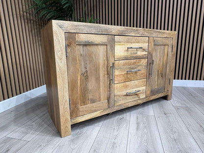 NEXT Sample - Cuba Mango Wood 2 Door 3 Drawer Sideboard - RRP: £1095