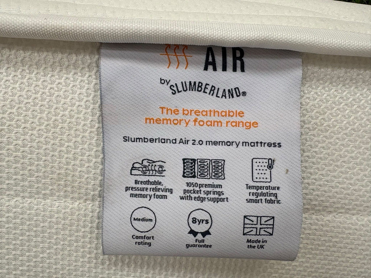 Slumberland AIR 2 Memory Pocket 4ft 6 Double Mattress, Medium- RRP £599