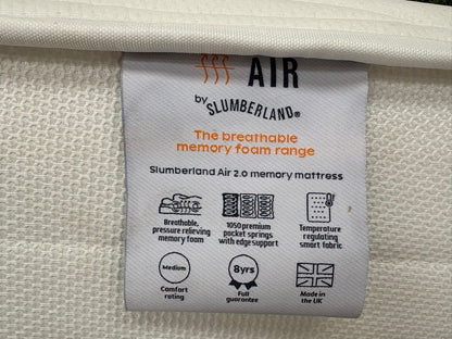 Slumberland AIR 2 Memory Pocket 4ft 6 Double Mattress, Medium- RRP £599