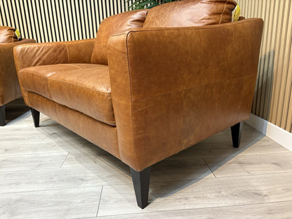 John Lewis BAILEY Style Leather 3 + 2 Seater Sofas, Armchair + Stool - RRP £4648