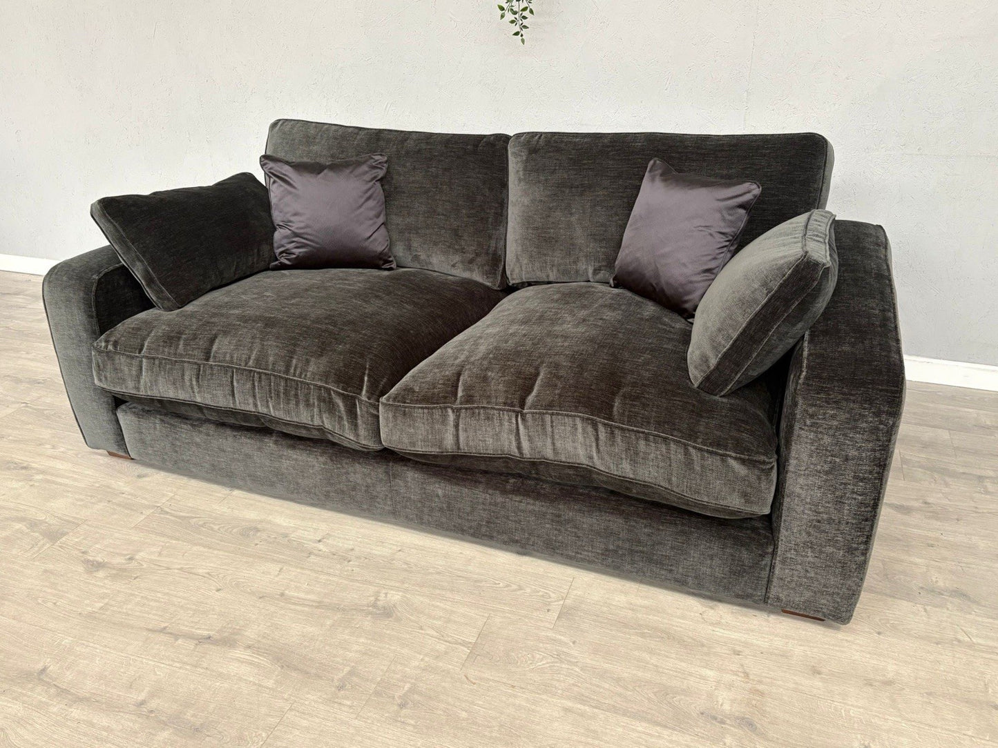 Sofology - CAVALLI Fabric Large 3 Seater Sofa, Chenille Slate - RRP £3,599