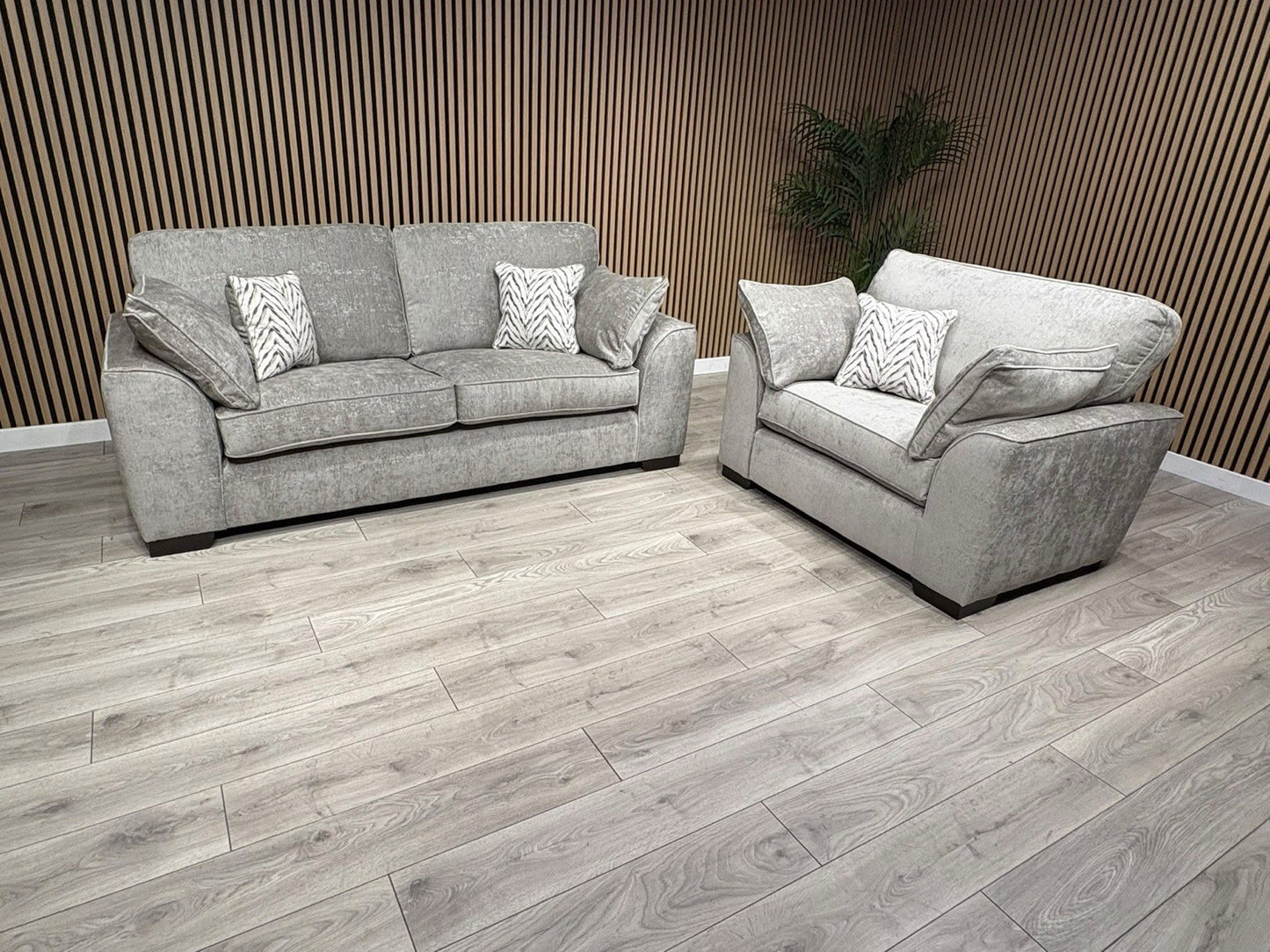 NEXT Stamford Style Fabric 3 Seater Sofa + Love Chair Set - RRP £2250