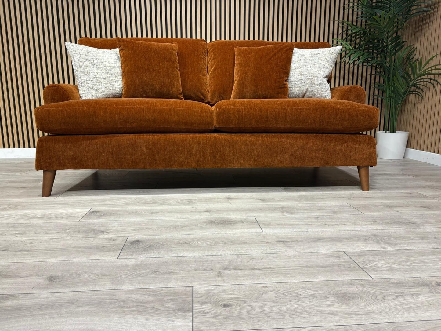 Furniture Village JACKSON Fabric Velvet 3 Seater Sofa - RRP £995